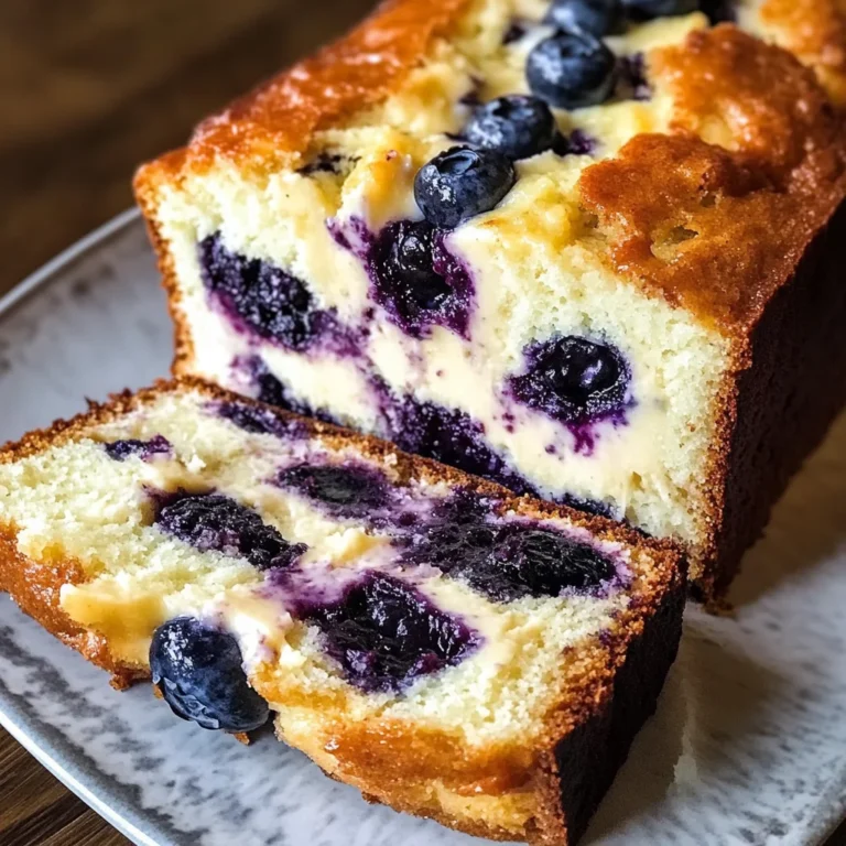 Blueberry Cream Cheese Loaf