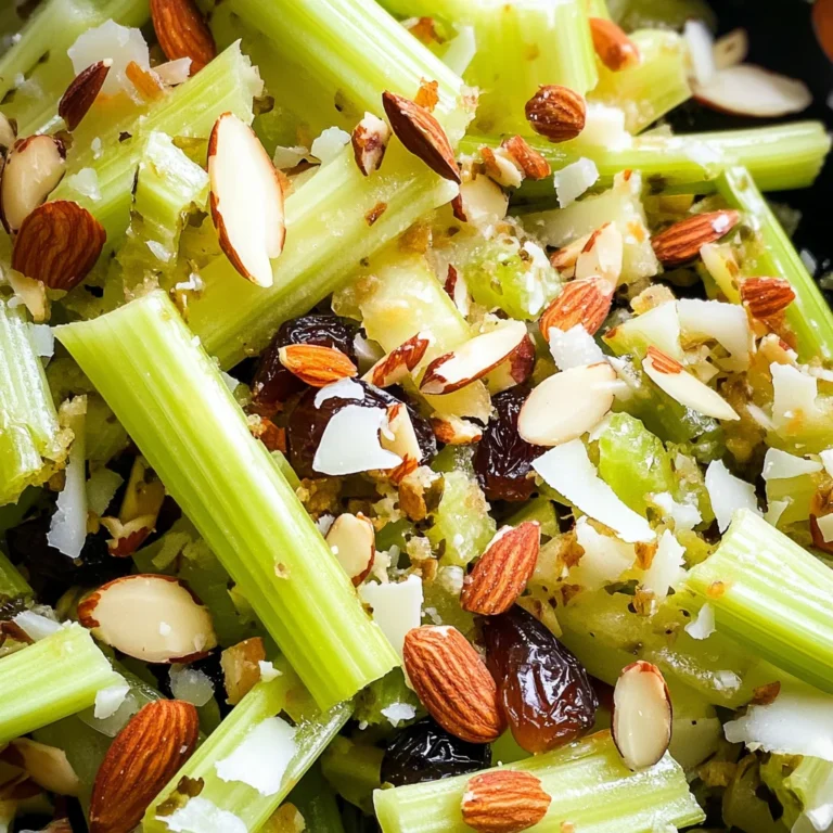 Celery Salad with Dates, Almonds and Parmesan