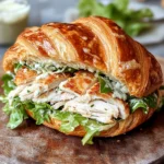 Chicken Caesar Croissant Sandwich