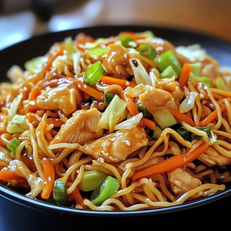 Chicken Chow Mein with The Best Chow Mein Sauce