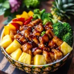 Chicken Teriyaki Pineapple Bowls Recipe