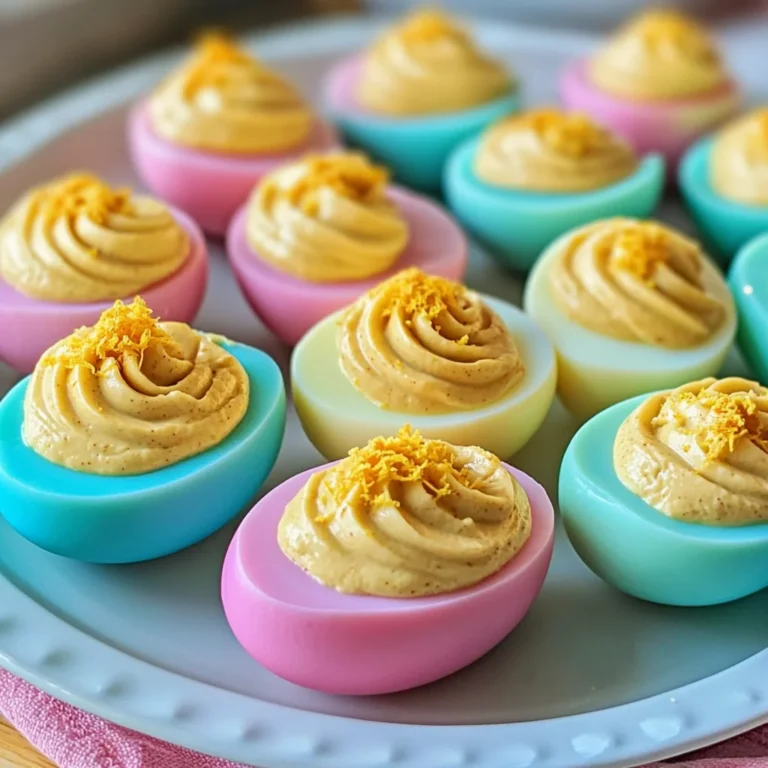 Colored Easter Deviled Eggs