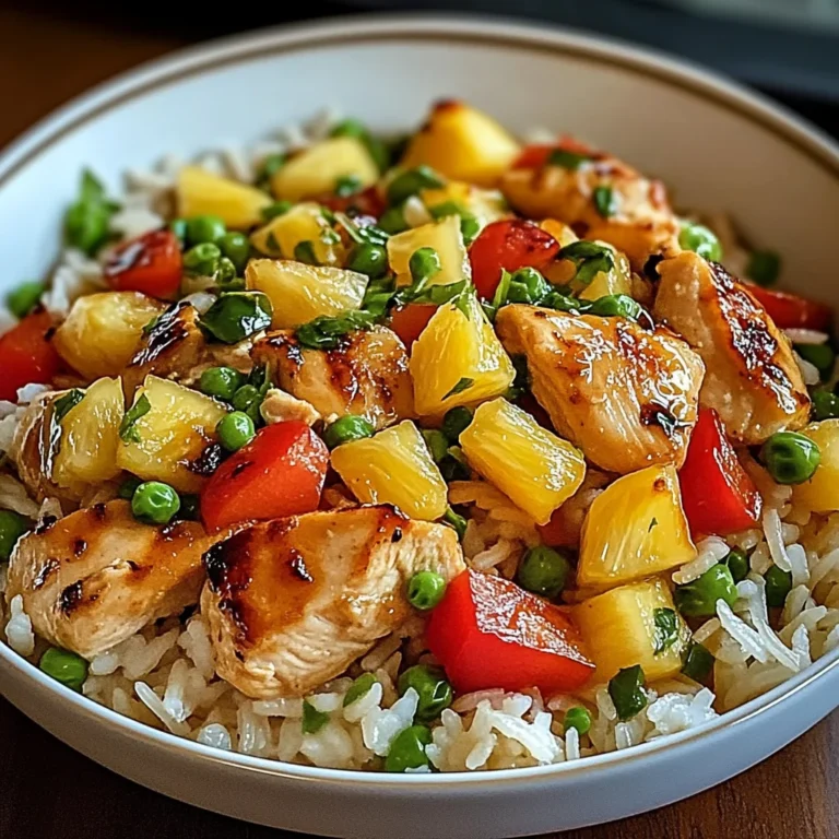 Create a Flavorful Pineapple Chicken Rice in Just 5 Steps!