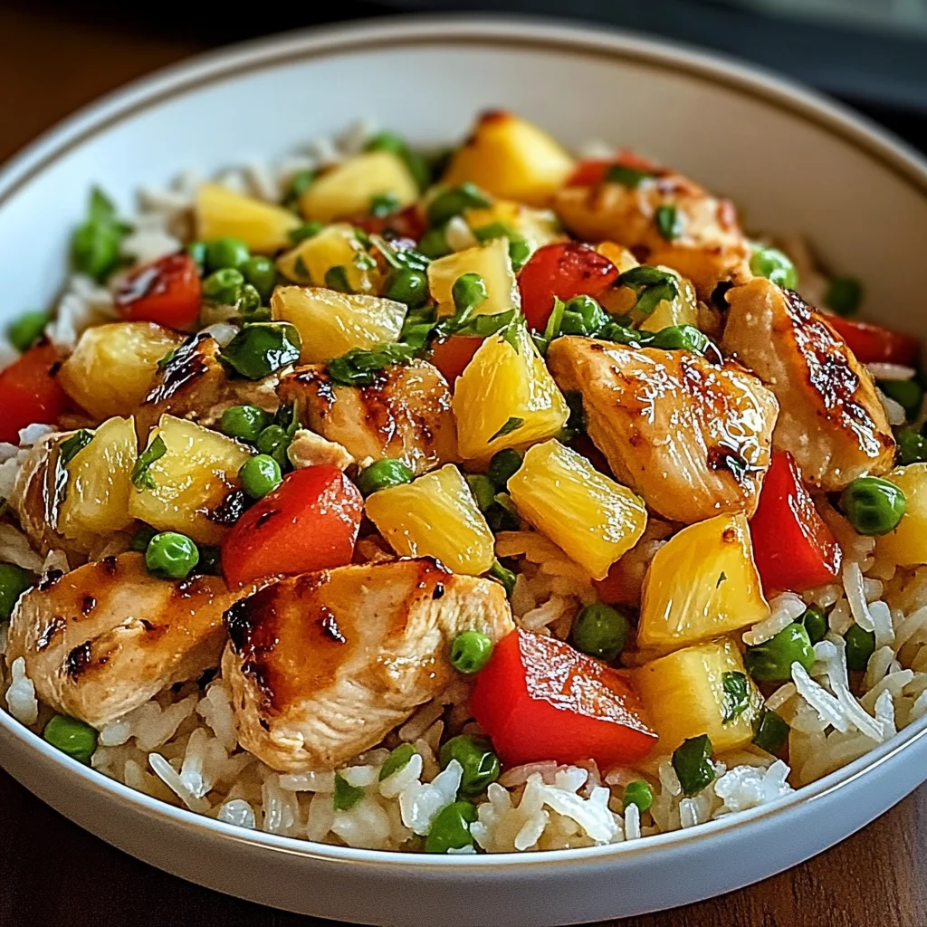 Create a Flavorful Pineapple Chicken Rice in Just 5 Steps!
