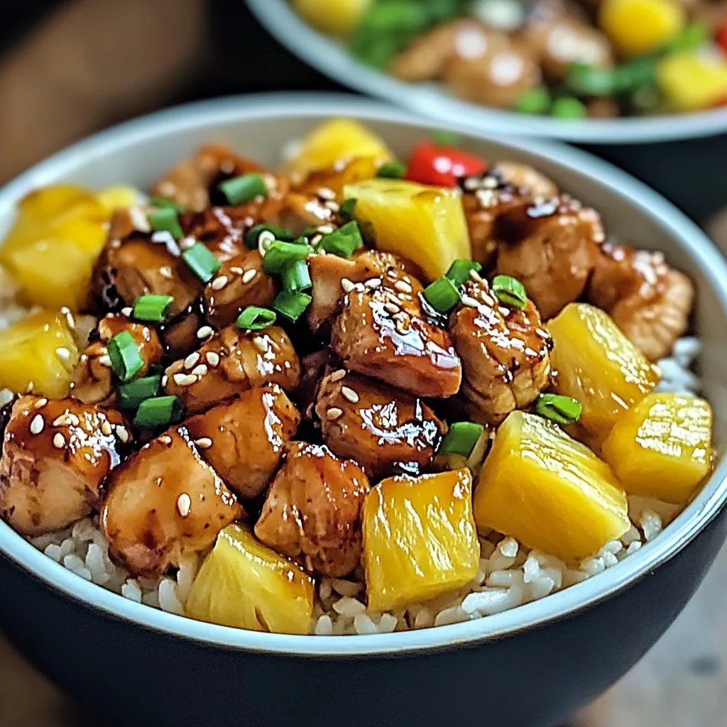 Delicious Teriyaki Chicken and Pineapple Bowls in 30 Minutes