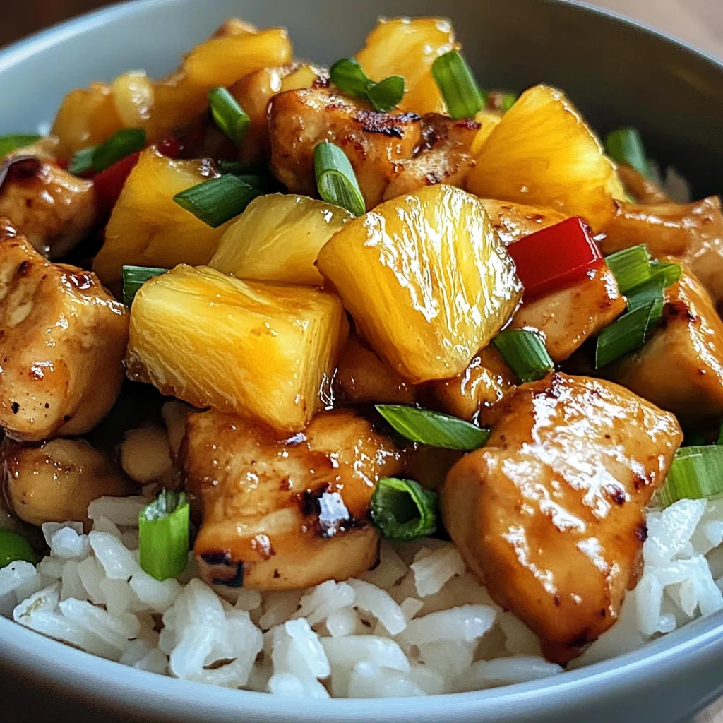 Disgustingly Easy Pineapple Chicken and Rice in 30