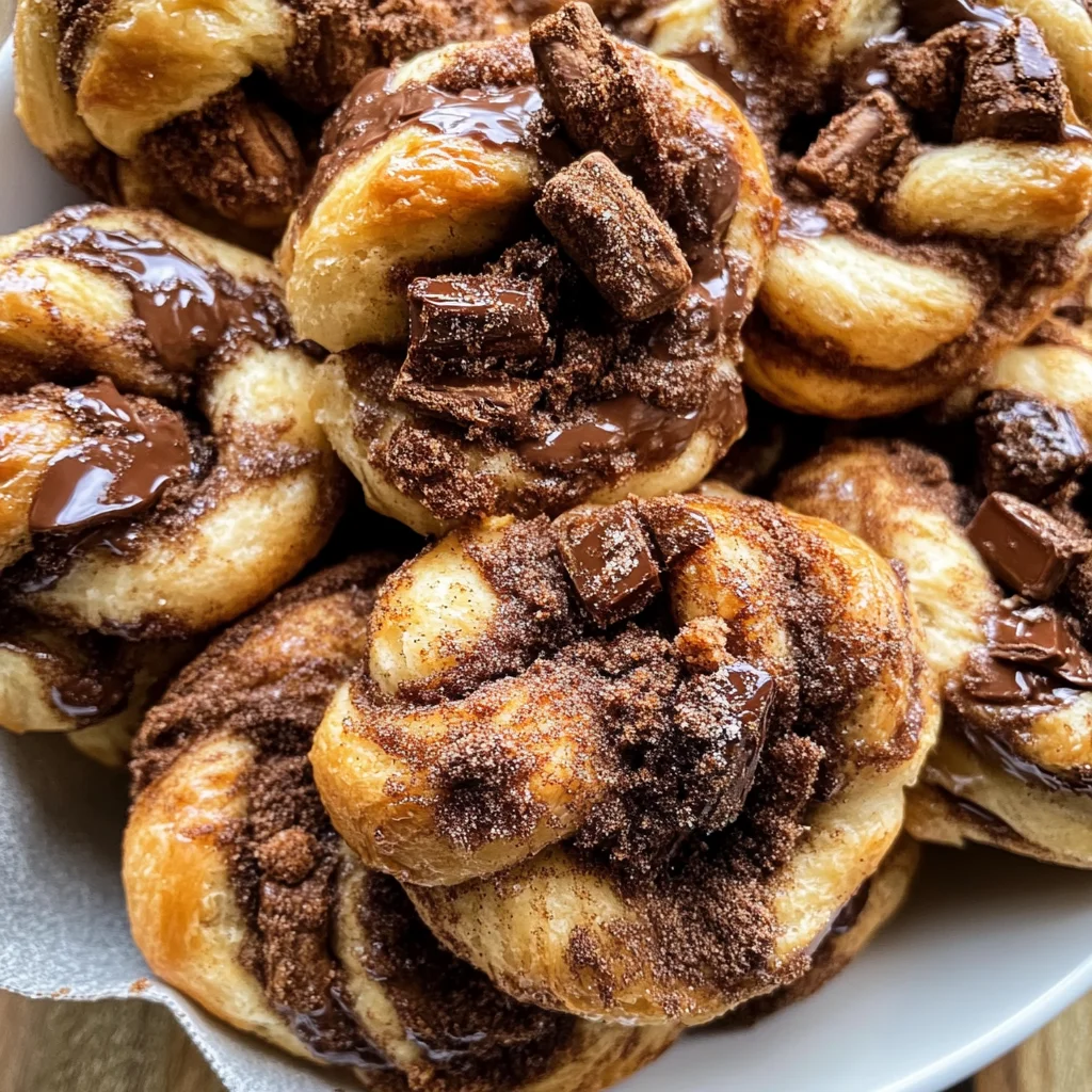 Easy Chocolate Cinnamon Crunch Knots