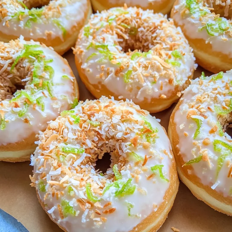 Key Lime Coconut Donuts