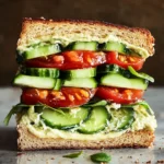 Loaded Cucumber & Avocado Sandwich