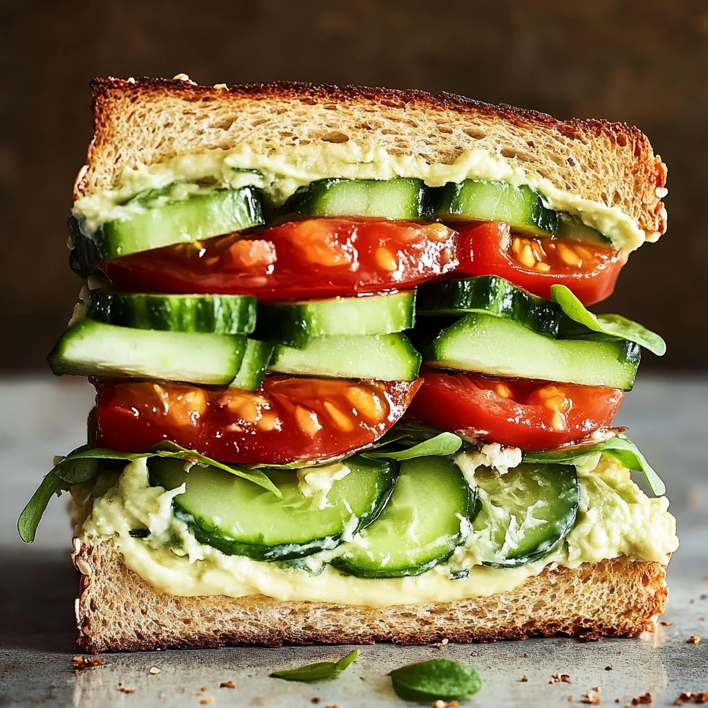 Loaded Cucumber & Avocado Sandwich