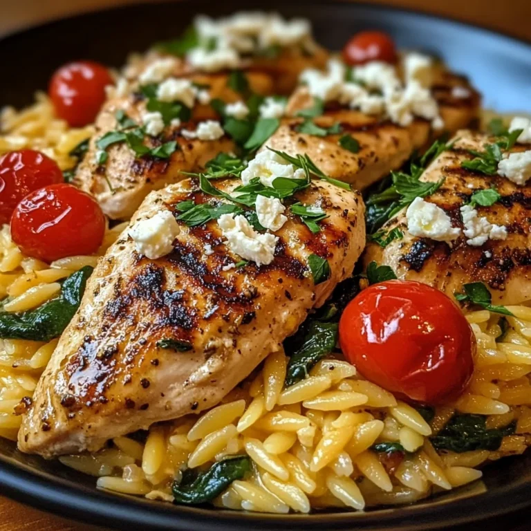 Mediterranean Chicken and Orzo