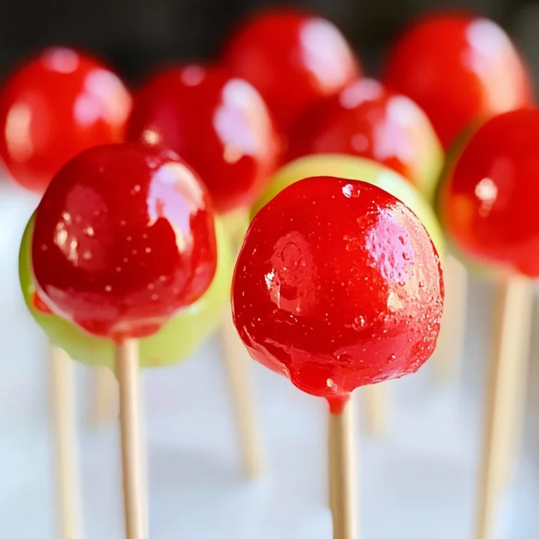 Mini Candy Apple Lollipops