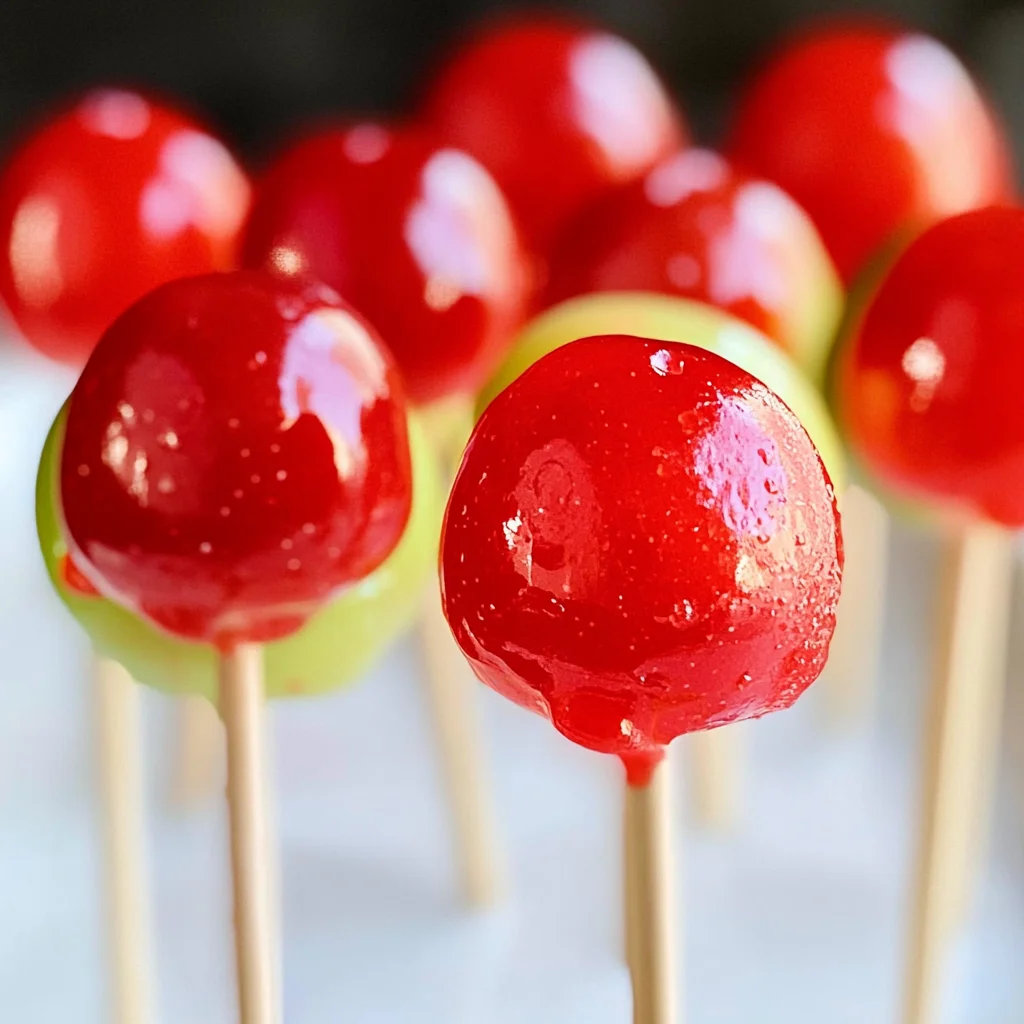 Mini Candy Apple Lollipops