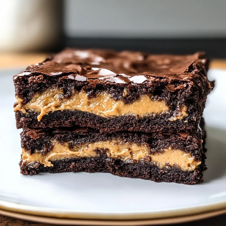 Peanut Butter Stuffed Brownies