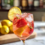 Sparkling Strawberry Lemon Mocktail