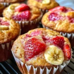 Strawberry Banana Muffins
