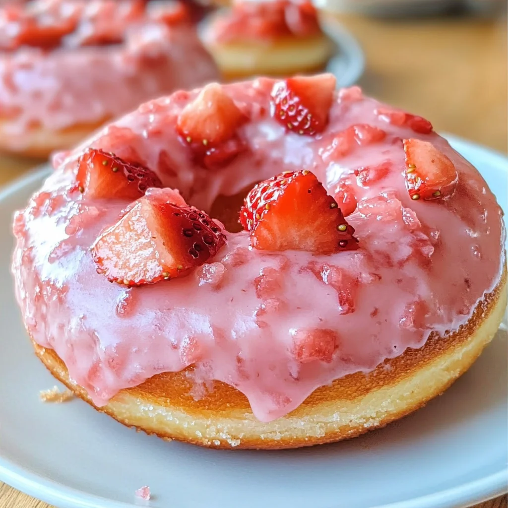Strawberry Buttermilk Doughnuts Recipe