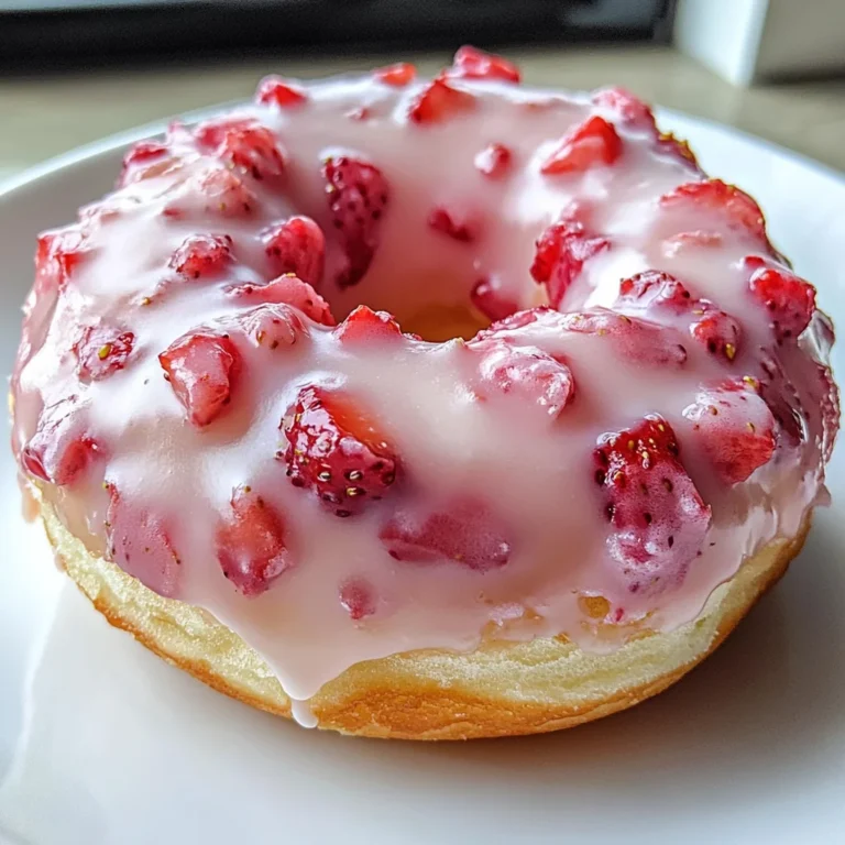 Strawberry Cake Donuts