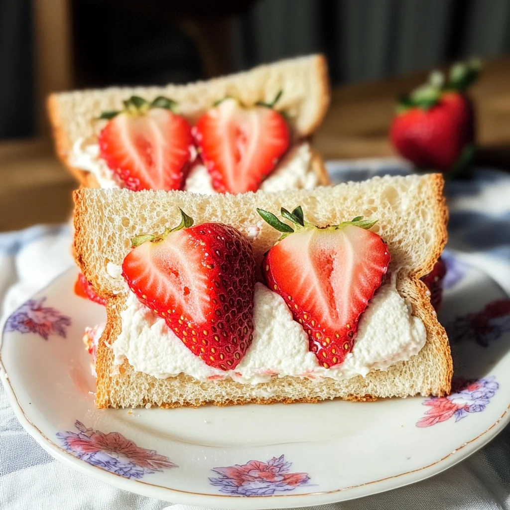 Strawberry Cream Sandwiches