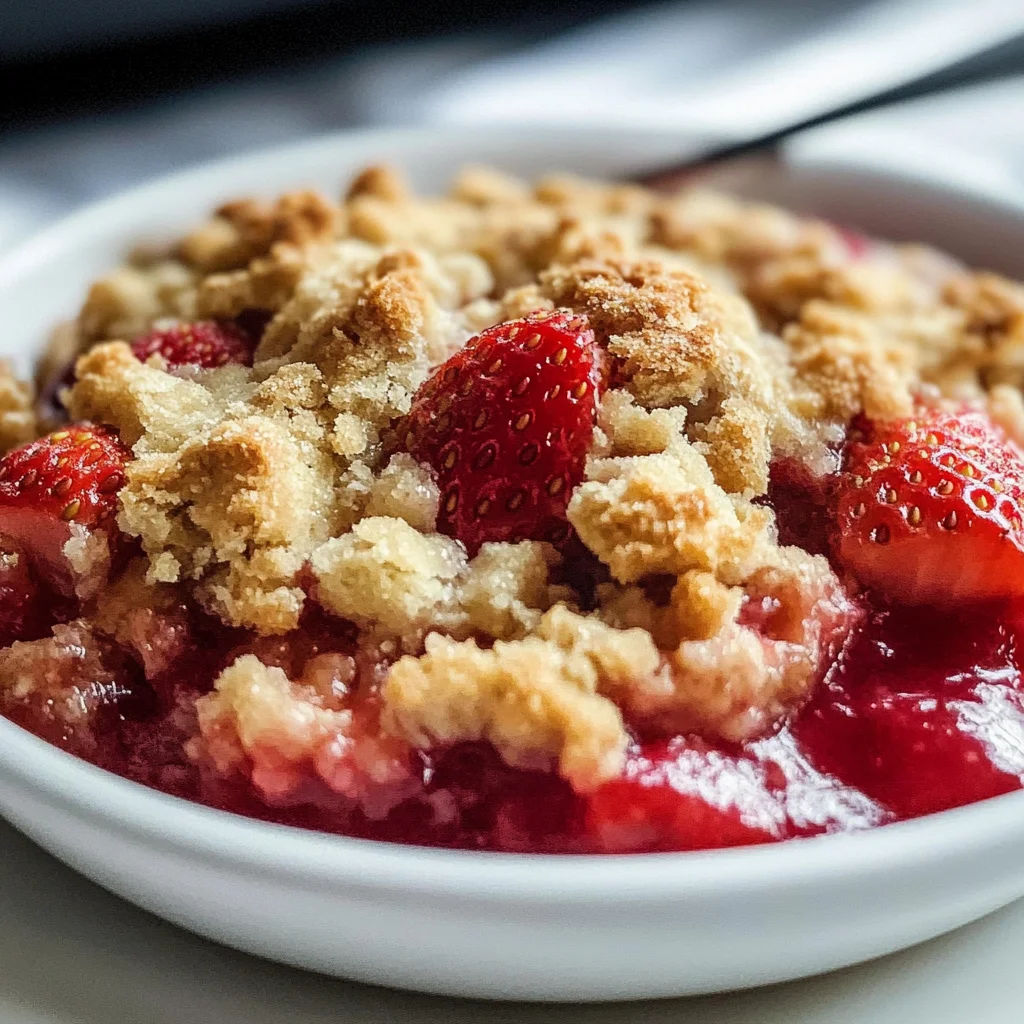 Strawberry Crumble