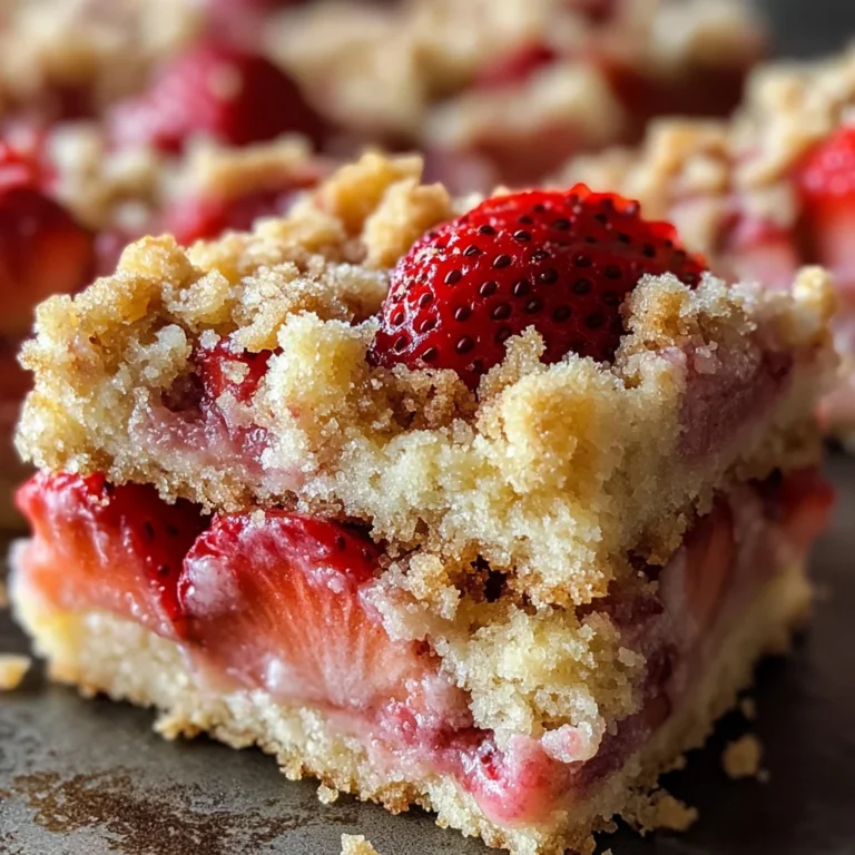Strawberry Shortcake Streusel Bars