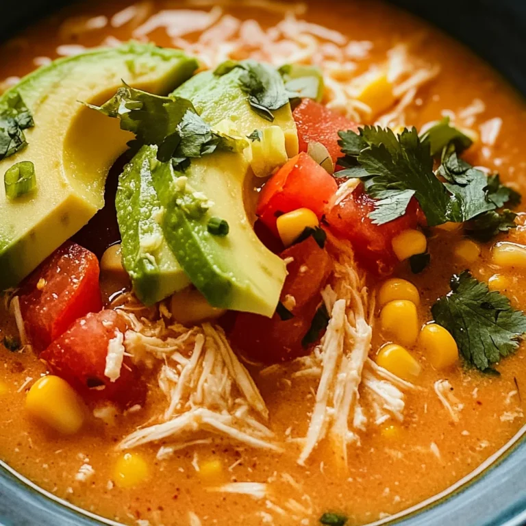 Zesty Mexican Chicken Soup