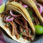 Achiote Shredded beef Tacos
