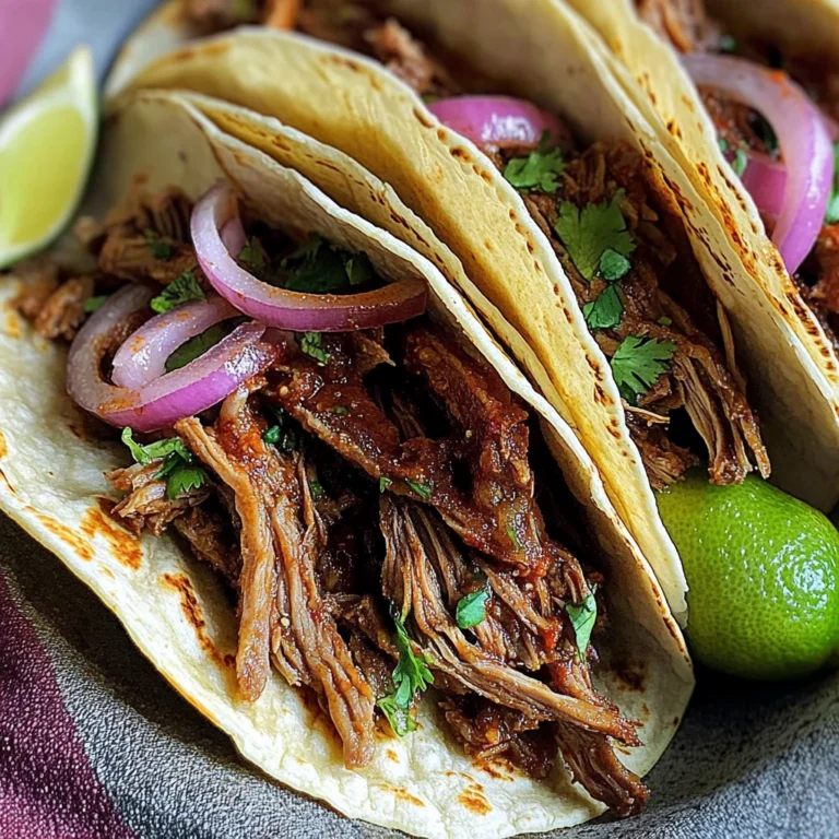 Achiote Shredded beef Tacos