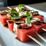 Amazing Watermelon Feta Skewers in 15 Minutes