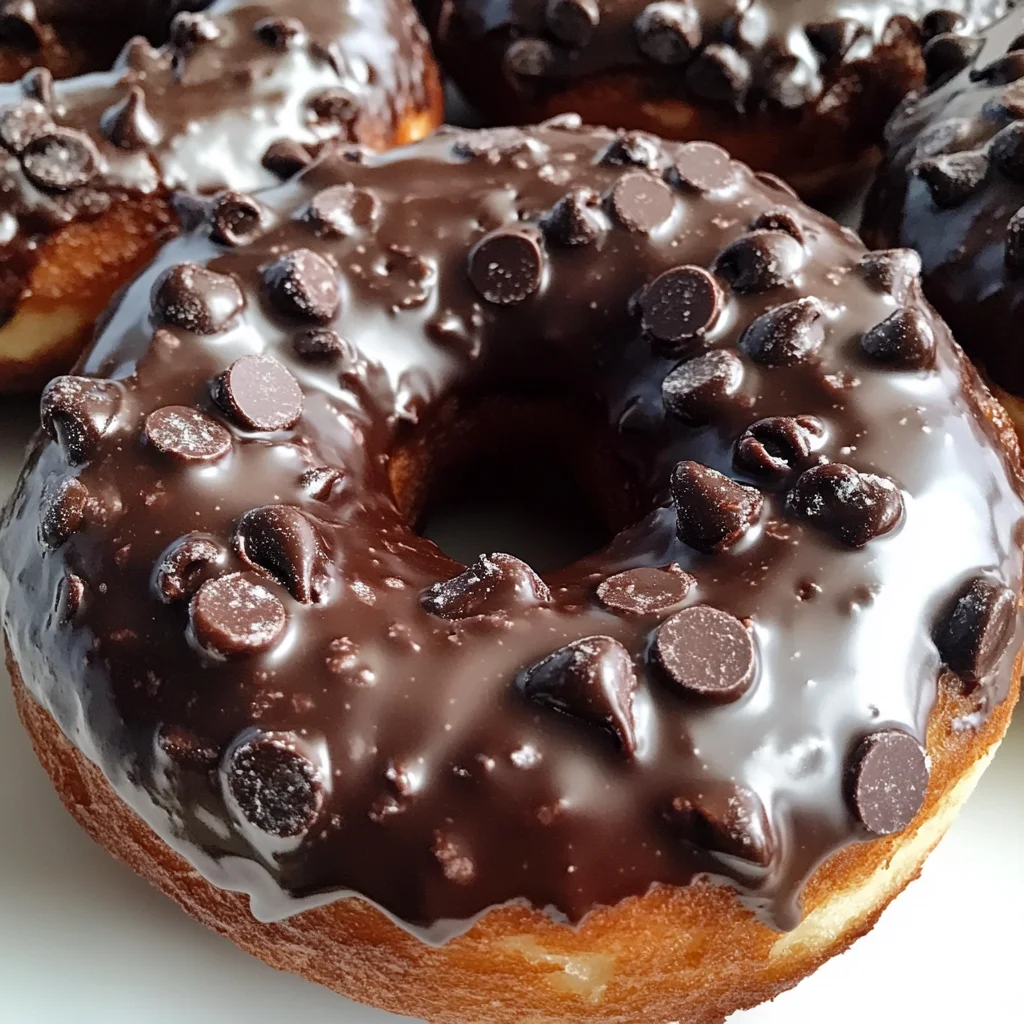Baked Chocolate Glazed Donuts