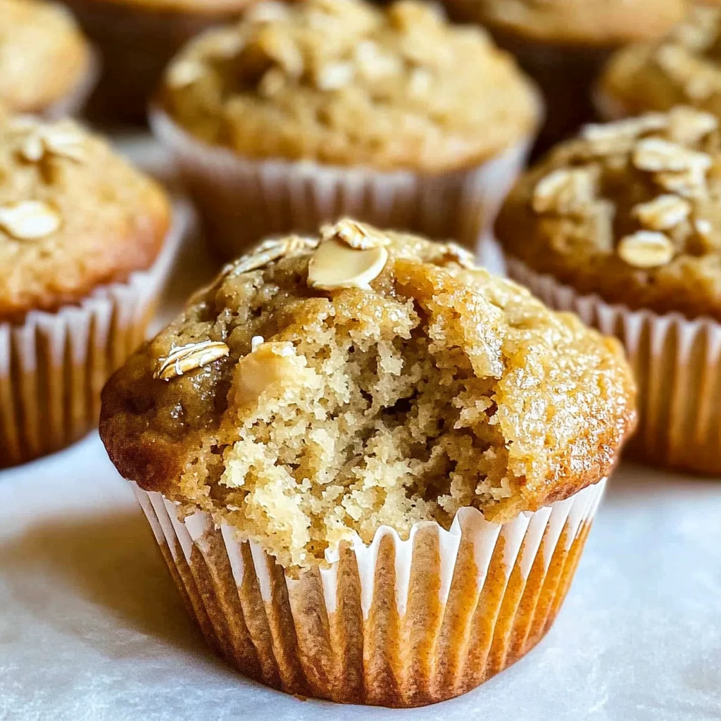 Banana Peanut Butter Oat Muffins Recipe