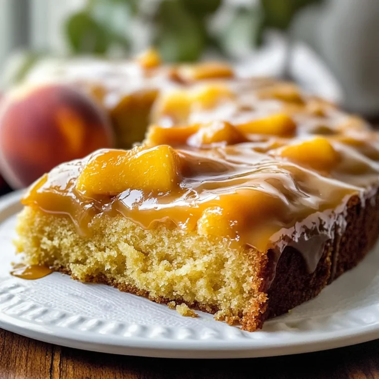 Brown Sugar Peach Cake