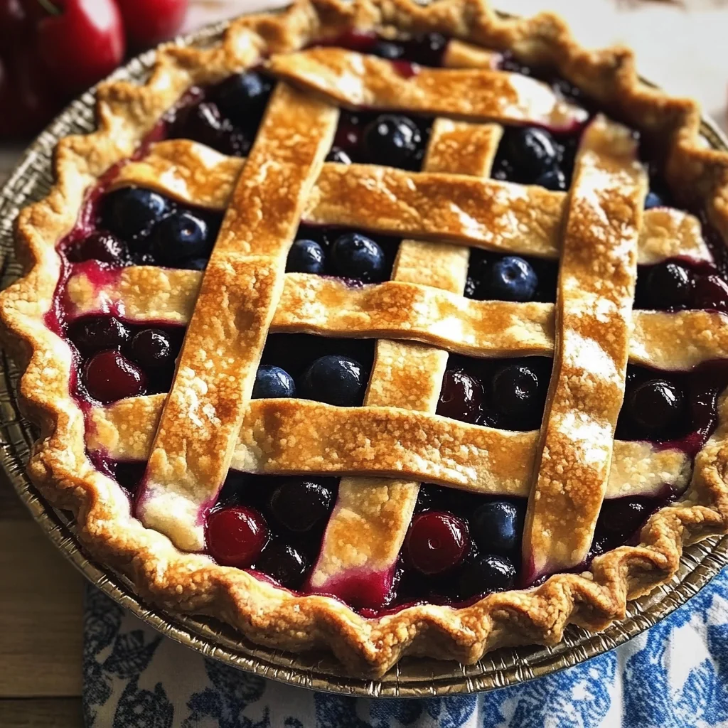 Cherry and Blueberry Pie