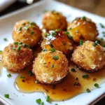 Crispy Goat Cheese Poppers with Honey