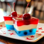 Easy 4th of July Red, White and Blue Jello Dessert
