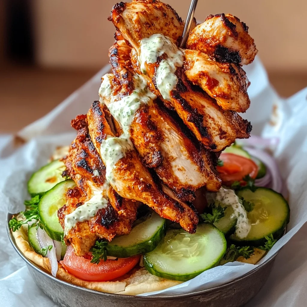 Greek Chicken Gyros