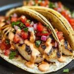 Grilled Fish Tacos with Spicy Mayo & Pico de Gallo