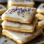 Iced Lemon Lavender Shortbread Cookies for a Blissful Treat