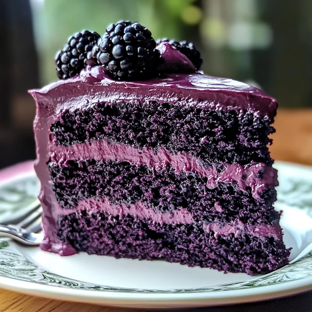 Indulge in Irresistible Blackberry Velvet Cake Bliss