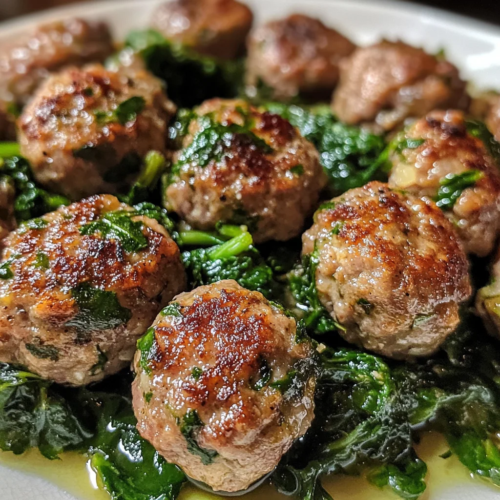 Juicy Spinach And Garlic Meatballs: Total Comfort