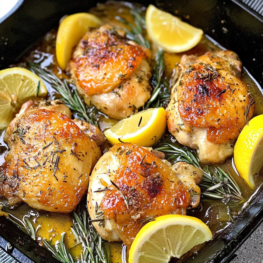 Lemon Rosemary Chicken Thighs