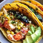 Lobster Tacos with Toasted Sweet Corn