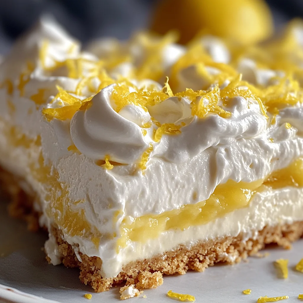 No-Bake Lemon Lasagna Dessert : Creamy, Zesty & Perfect for Spring