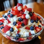 Red, White & Blue Cheesecake Salad