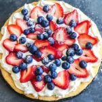 Red, White, & Blue Fruit Pizza Recipe!