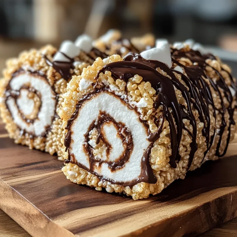 S’mores Rolled Rice Krispie Treats