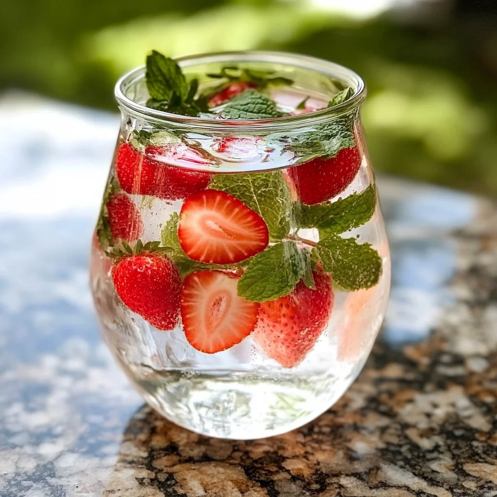 Strawberry Mint Infused Water