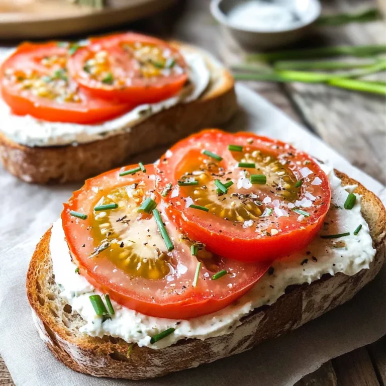 The Best Open-Faced Tomato Sandwich