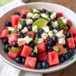 Watermelon Blueberry Salad with Feta