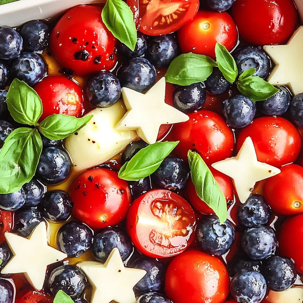4th of July Salad - The Berry Caprese Salad
